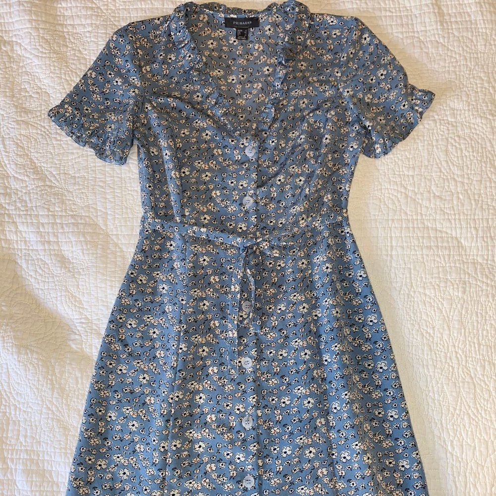 Cute Blue Flowered Dress!
